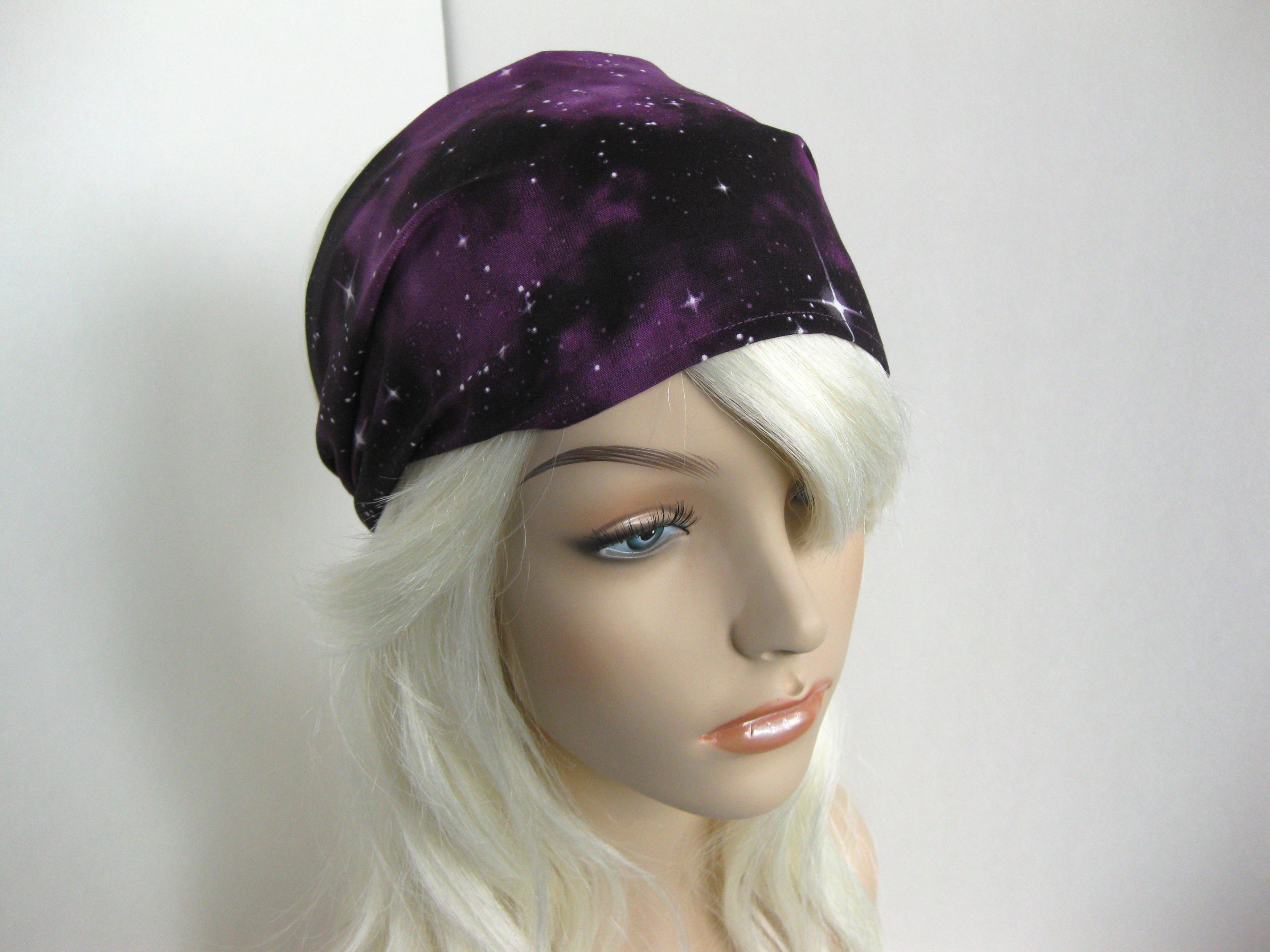 Fabric Headband Women's Head Wrap Cosmic Universe Yoga Bandana Galaxy